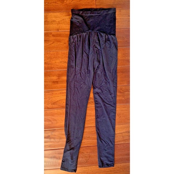 Splendid Full Panel Black Maternity Pants Leggings Size Small - soft and comfy - Picture 8 of 11